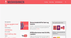 Desktop Screenshot of musikkbanken.no