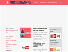 Tablet Screenshot of musikkbanken.no